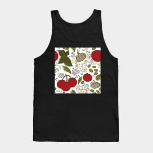 Italian Pasta Bowl Pattern Tank Top